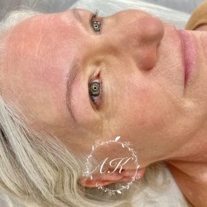 Microblading on mature skin