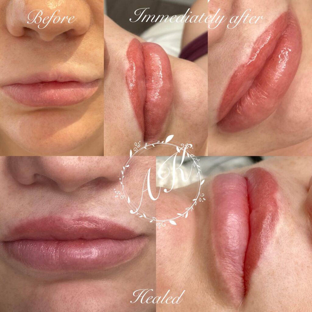 Semi permanent lips