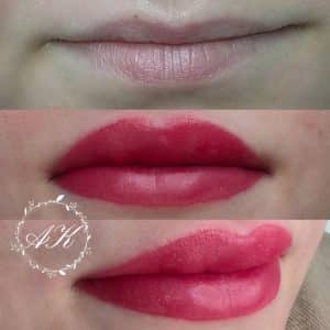 Semi permanent lips