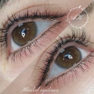 Healed semi permanent eyeliner